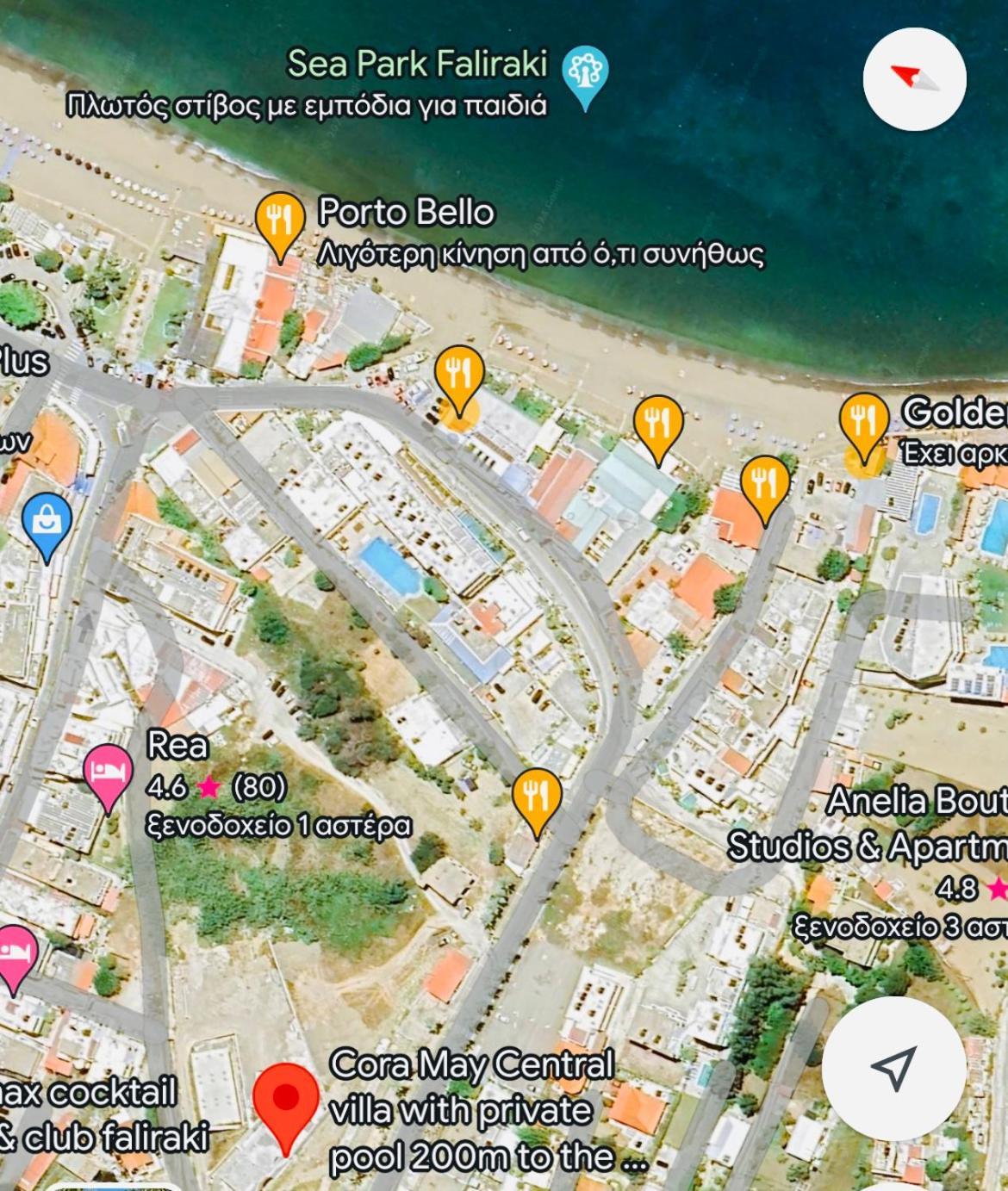 Cora May Central Villa With Private Pool 200M To The Beach Faliraki Eksteriør billede